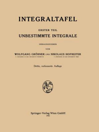 Книга Integraltafel Nikolaus Hofreiter