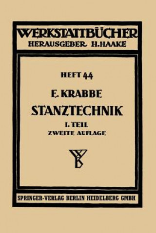 Книга Stanztechnik Erich Krabbe