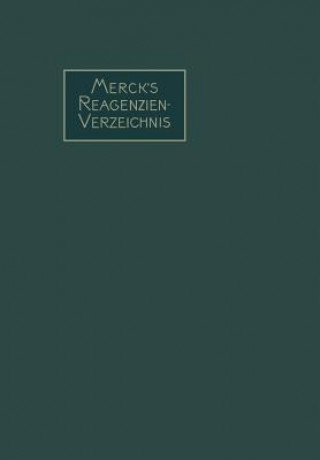 Boek Merck's Reagenzien-Verzeichnis Emanuel Merck