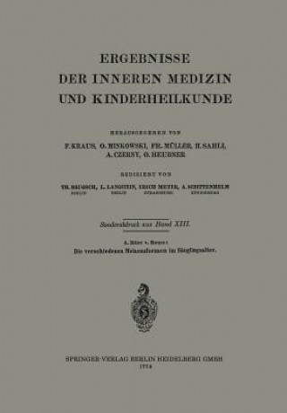 Knjiga Die Verschiedenen Melaenaformen Im Sauglingsalter A Ritter Reuss