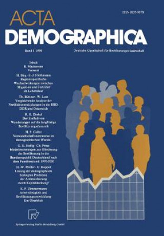 Kniha ACTA Demographica Günter Buttler