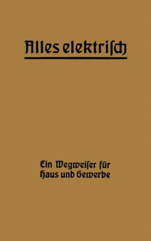 Kniha Alles Elektrisch! Hermann Zipp