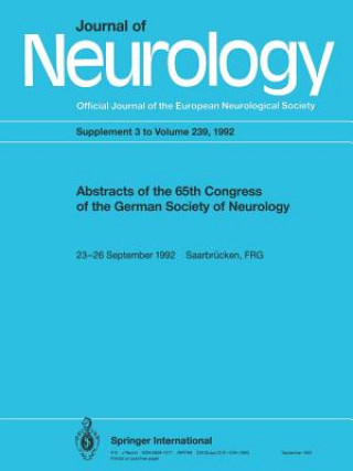 Kniha Abstracts of the 65th congress of the German Society of Neurology K. Schimrigk