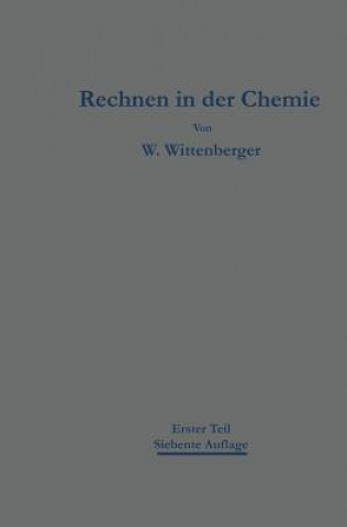 Libro Rechnen in Der Chemie Walter Wittenberger