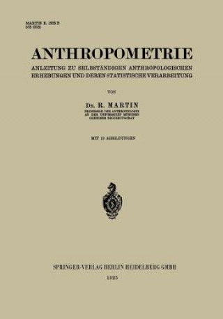 Knjiga Anthropometrie R Martin