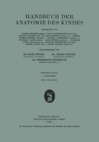Книга Handbuch Der Anatomie Des Kindes Otto Dragendorff