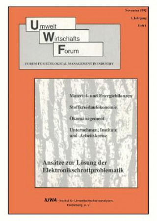 Knjiga Umwelt Wirtschafts Forum Institut Fur Umweltwirtschaftsanalysen