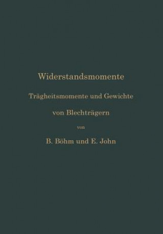 Boek Widerstandsmomente Ernst John