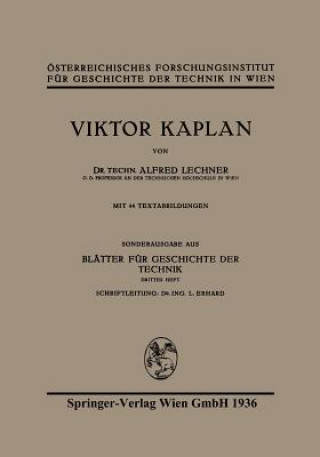 Könyv Viktor Kaplan Viktor Kaplan