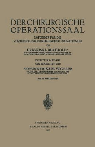 Buch Der Chirurgische Operationssaal Karl Vogeler