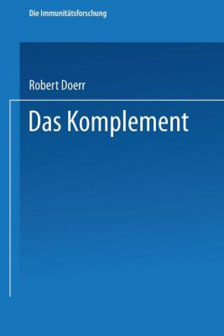 Kniha Komplement Robert Doerr