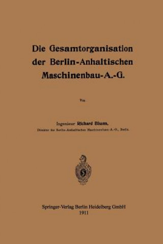 Carte Gesamtorganisation Der Berlin-Anhaltischen Maschinenbau-A.-G. Richard Blum