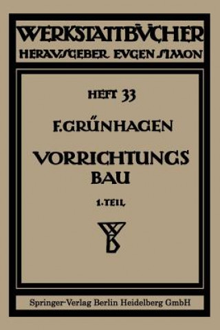 Livre Der Vorrichtungsbau Fritz Klautke