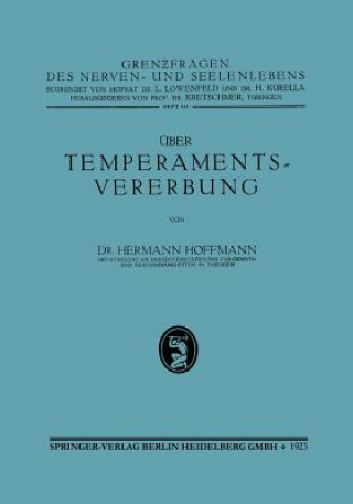 Carte UEber Temperamentsvererbung Hermann Hoffmann