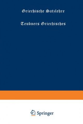 Kniha Griechische Satzlehre Lotz-Krohmann