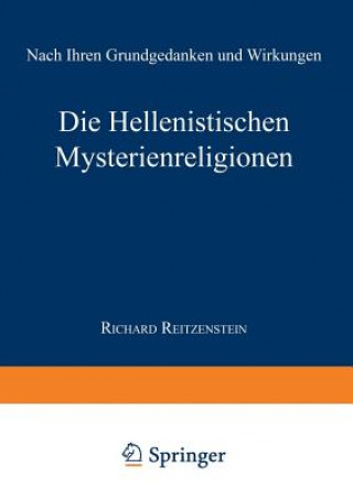 Kniha Hellenistischen Mysterienreligionen Richard Reitzenstein