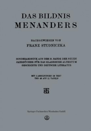Книга Das Bildnis Menanders Franz Studniczka