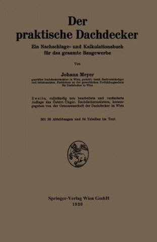 Buch Der Praktische Dachdecker Johann Meyer