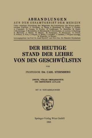 Książka Der Heutige Stand Der Lehre Von Den Geschwulsten Carl Sternberg