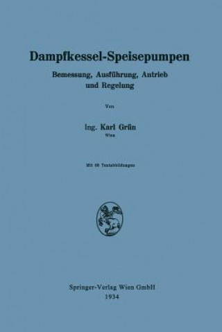 Book Dampfkessel-Speisepumpen Karl Grun