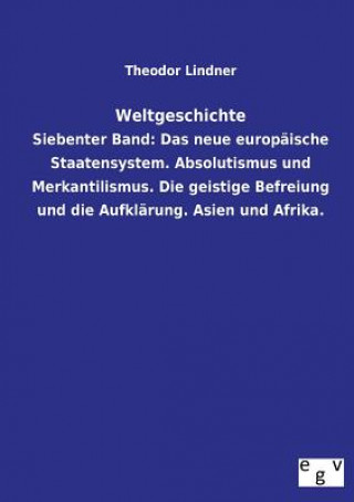 Kniha Weltgeschichte Theodor Lindner