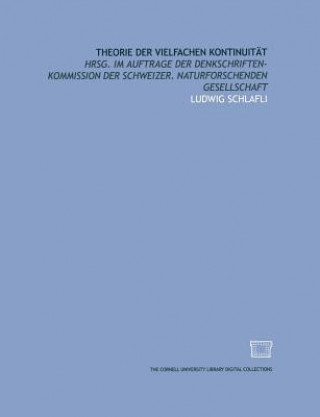 Βιβλίο Theorie Der Vielfachen Kontinuitat H Wild