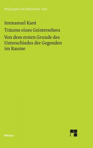 Kniha Traume eines Geistersehers Kant