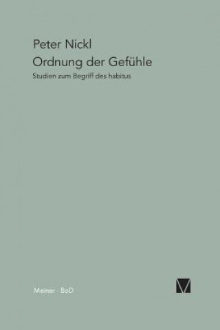 Könyv Ordnung der Gefuhle Peter Nickl