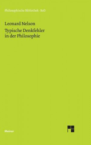 Kniha Typische Denkfehler in der Philosophie Leonard Nelson