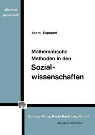 Knjiga Mathematische Methoden in Den Sozialwissenschaften Anatol Rapoport