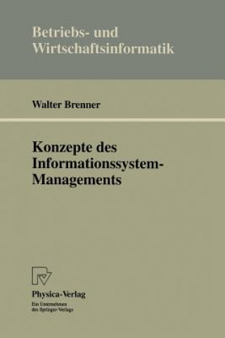 Knjiga Konzepte Des Informationssystem-Managements Walter Brenner