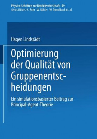 Book Optimierung Der Qualit t Von Gruppenentscheidungen Hagen Lindstadt