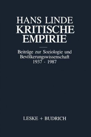 Kniha Kritische Empirie Hans Linde