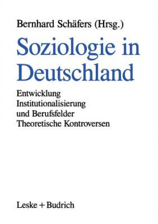 Livre Soziologie in Deutschland Bernhard Schäfers