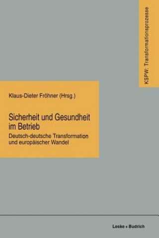 Libro Sicherheit Und Gesundheit Im Betrieb Klaus-Dieter Fröhner