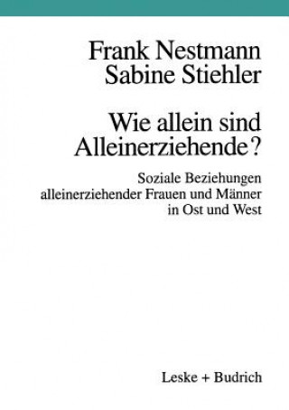 Buch Wie Allein Sind Alleinerziehende? Frank Nestmann