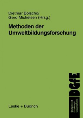 Kniha Methoden Der Umweltbildungsforschung Dietmar Bolscho