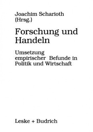 Kniha Forschung Und Handeln Joachim Scharioth