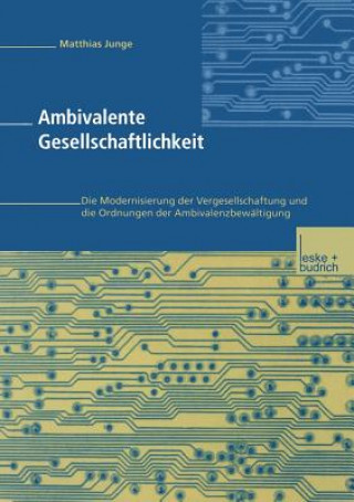 Книга Ambivalente Gesellschaftlichkeit Matthias Junge
