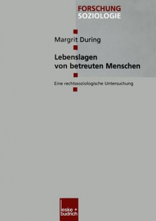 Książka Lebenslagen Von Betreuten Menschen Margrit During