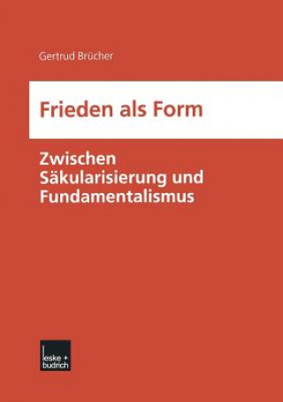 Buch Frieden ALS Form Gertrud Brucher