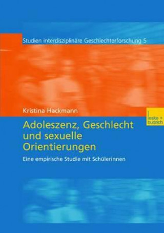 Carte Adoleszenz, Geschlecht Und Sexuelle Orientierungen Kristina Hackmann