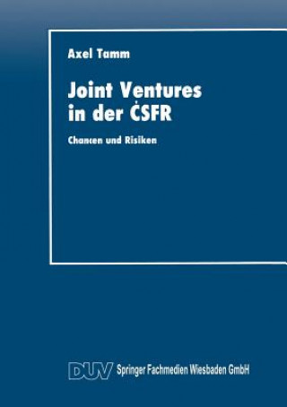 Книга Joint Ventures in Der &#268;sfr Axel Tamm