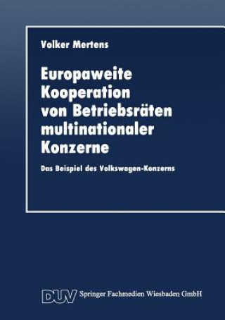 Book Europaweite Kooperation Von Betriebsr ten Multinationaler Konzerne 