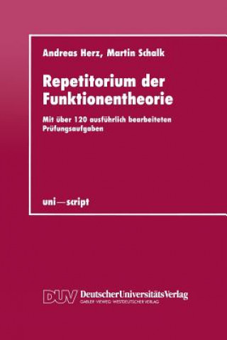 Carte Repetitorium Der Funktionentheorie Andreas Herz