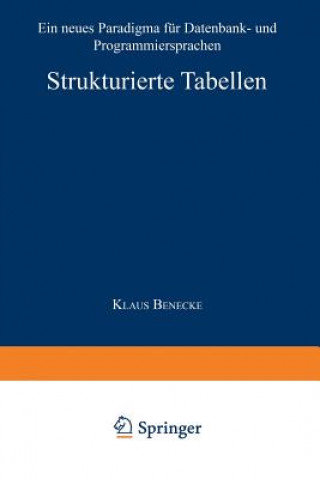 Knjiga Strukturierte Tabellen Klaus Benecke