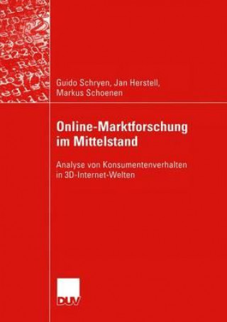 Knjiga Online-Marktforschung Im Mittelstand Markus Schoenen