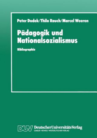 Carte Padagogik Und Nationalsozialismus Peter Dudek