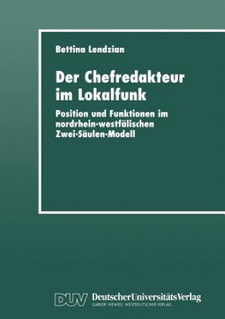 Kniha Der Chefredakteur im Lokalfunk 