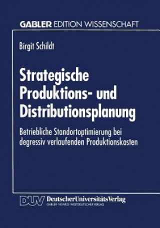 Kniha Strategische Produktions- Und Distributionsplanung 